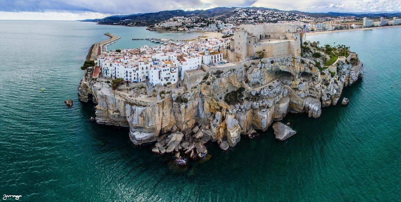 Apartamento Dos Terrazas, Vistas Al Mar. Piscina Peñíscola Esterno foto